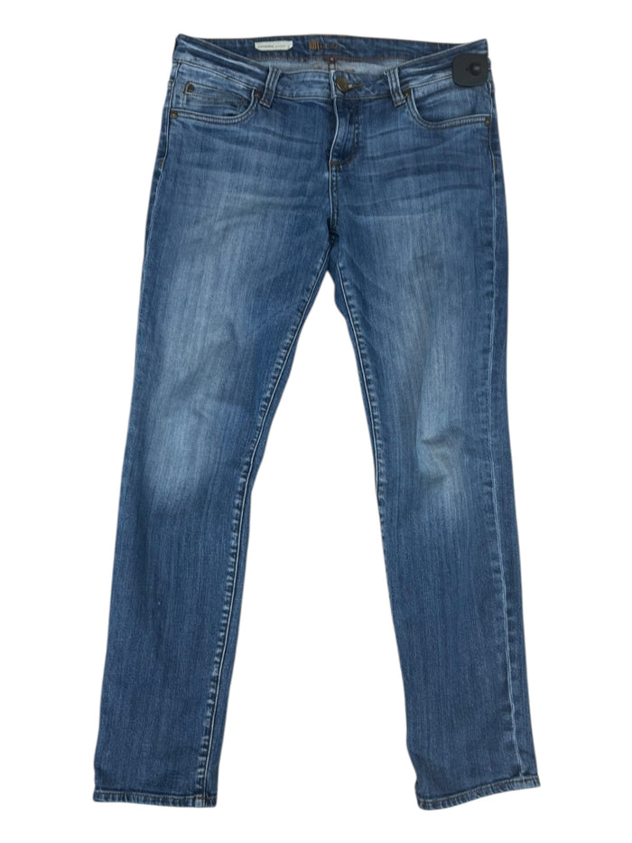 Jeans Straight By Kut In Blue Denim, Size:6