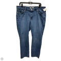 Jeans Straight By Levis In Blue Denim, Size: 18