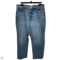 Jeans Straight By Loft In Blue Denim, Size: 12p