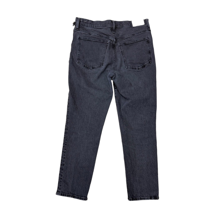 Jeans Straight By Madewell In Black Denim, Size:8