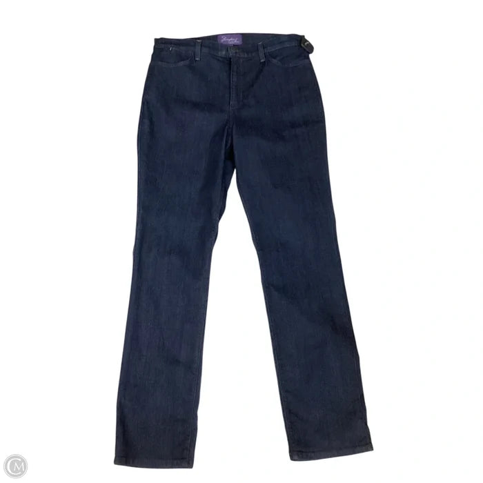 Jeans Straight By Not Your Daughters Jeans In Blue Denim, Size: 16
