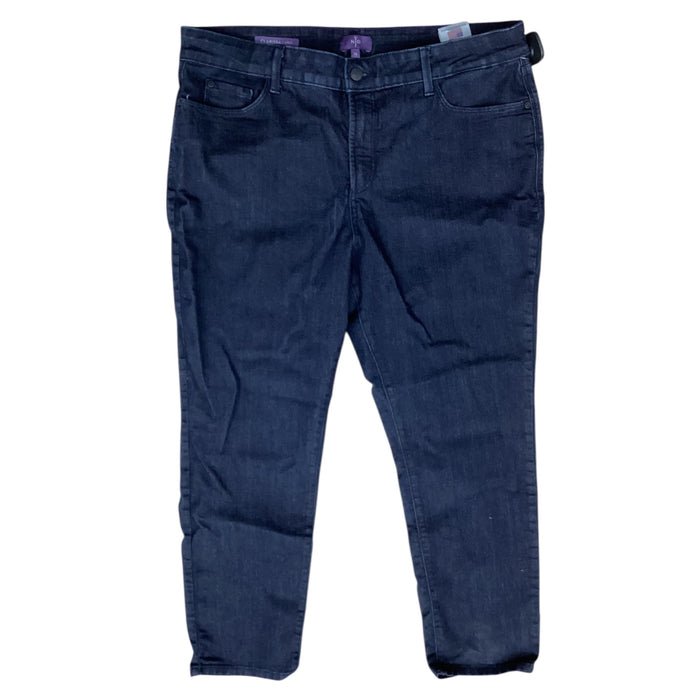 Jeans Straight By Not Your Daughters Jeans In Blue Denim, Size:16