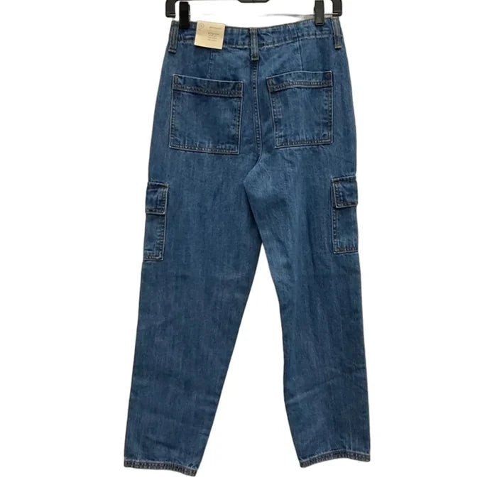 Jeans Straight By Universal Thread In Blue Denim, Size: 0