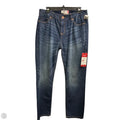 Jeans Wide Leg By Cabi In Blue Denim, Size: 8