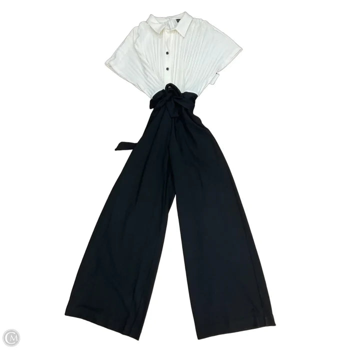 Jumpsuit By Clothes Mentor In Black & Cream, Size: Xl