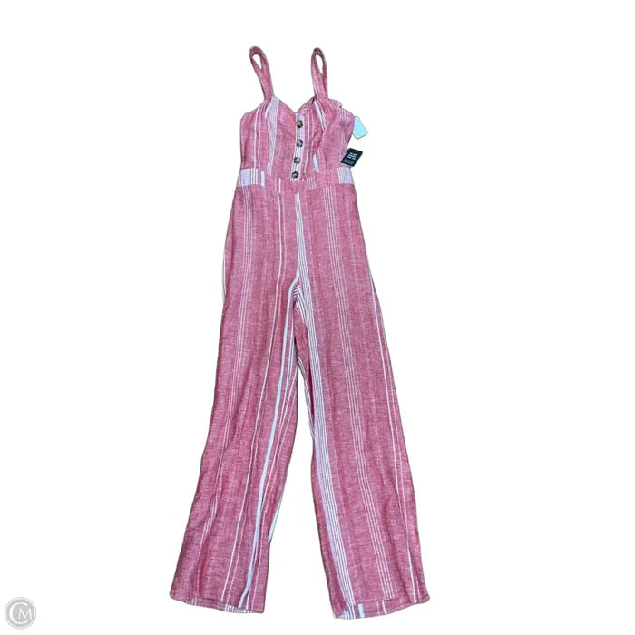 Jumpsuit By Express In Red & White, Size: S