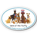 Land of the Fluffy - Car Magnet