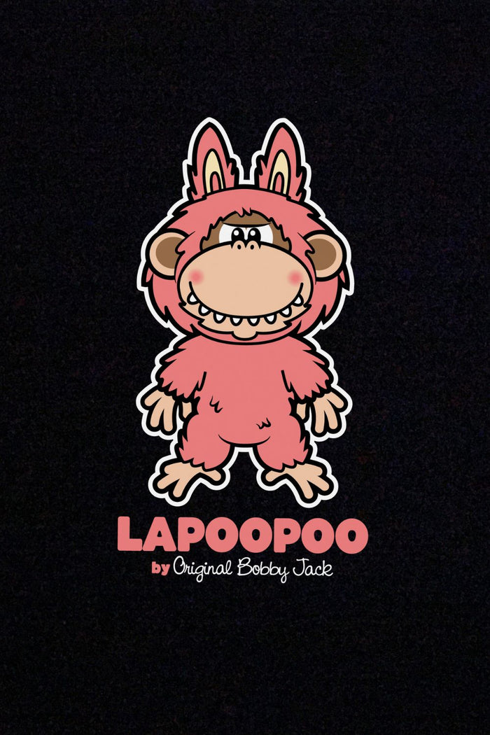 LAPOOPOO - Bobby Jack Baby Tee - Black