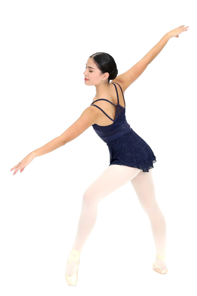 Last Call: AYLA AK2in1 Reversible Pull-on Skirt in HANA Lace · Navy Blue