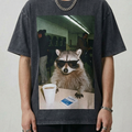 Laundromat Raccoon T-Shirt
