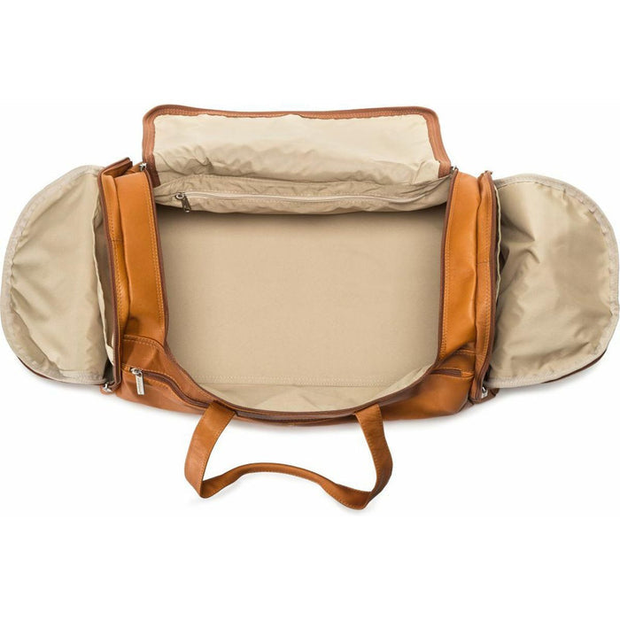 LeDonne Leather 22" Voyager Duffel - end pockets