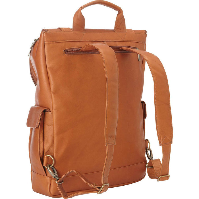 LeDonne Leather Classic Laptop Backpack - backpack straps