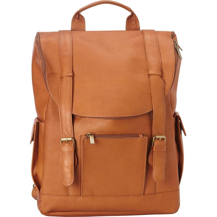 LeDonne Leather Classic Laptop Backpack - front face