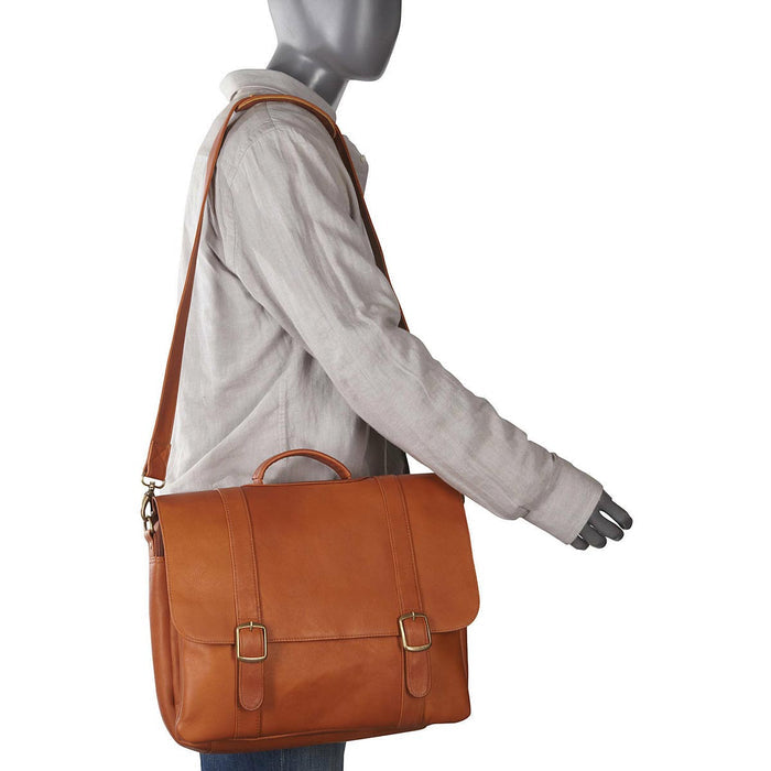 LeDonne Leather Classic Laptop Brief - hanging length