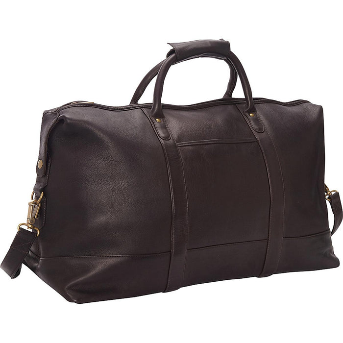 LeDonne Leather Colombian Vaquetta Classic Duffel - cafe