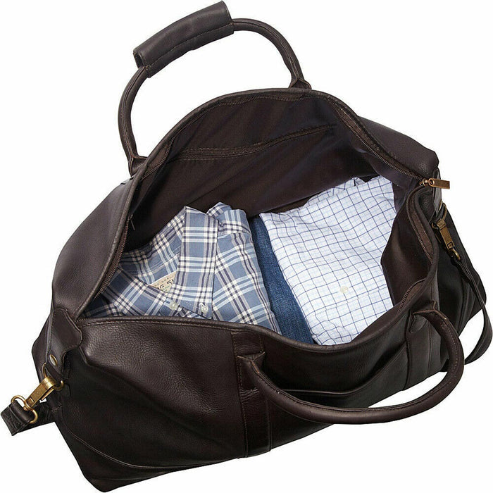 LeDonne Leather Colombian Vaquetta Classic Duffel - inside