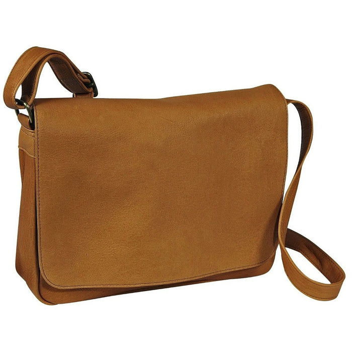 Ledonne Leather Full Flap Over Shoulder Bag