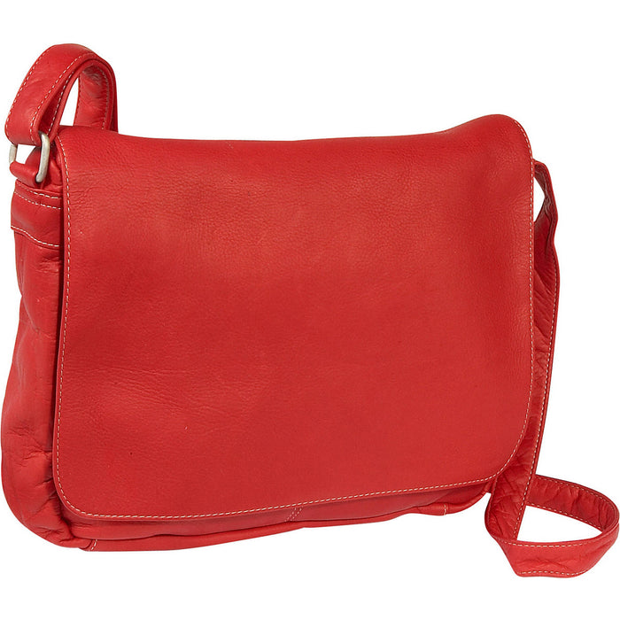 Ledonne Leather Full Flap Over Should Bag -