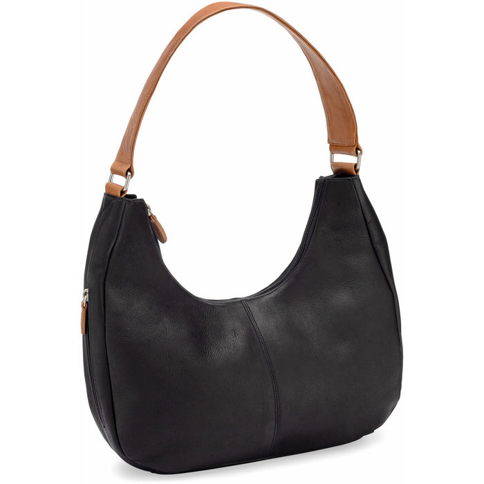 LeDonne Leather Hemlock Hobo - Frontside Black