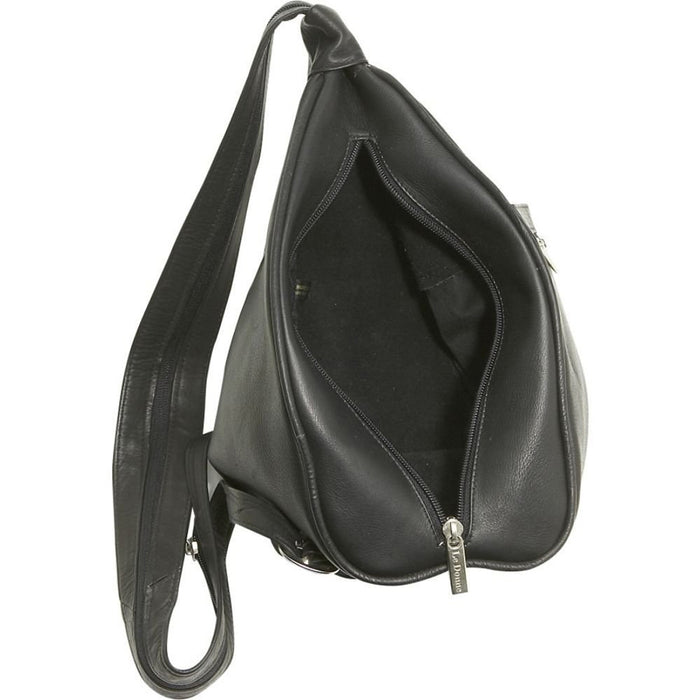 LeDonne Leather Ladies Sling Backpack - Interior