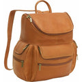 LeDonne Leather Laptop Backpack - tan