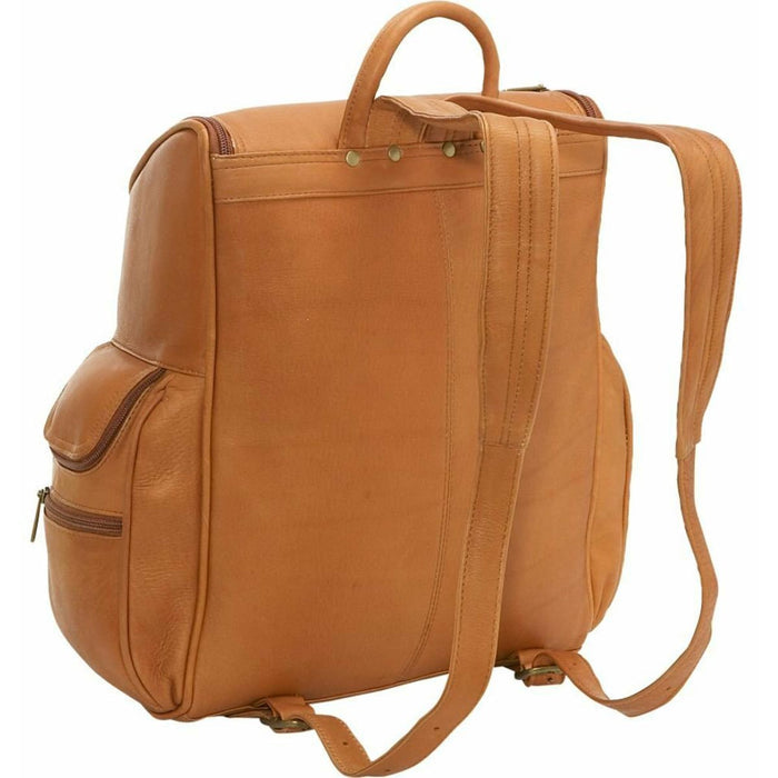 LeDonne Leather Laptop Backpack - backpack straps