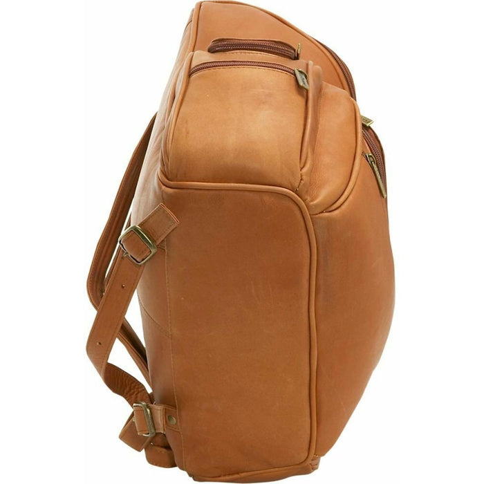 LeDonne Leather Laptop Backpack - bottom