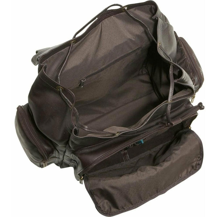 LeDonne Leather Large Traveler Backpack - inside