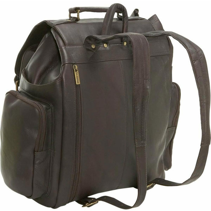 LeDonne Leather Large Traveler Backpack - backpack straps