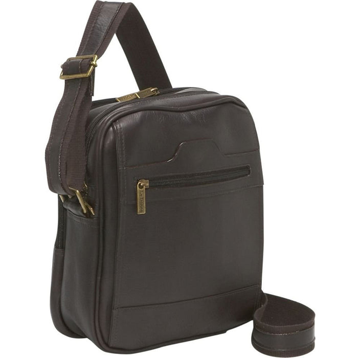 LeDonne Leather Mens Day Bag - Frontside  Cafe