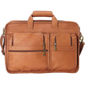 LeDonne Leather Multi-Function Brief - tan