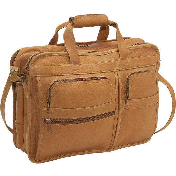 LeDonne Leather Multi-Function Brief - Frontside Tan