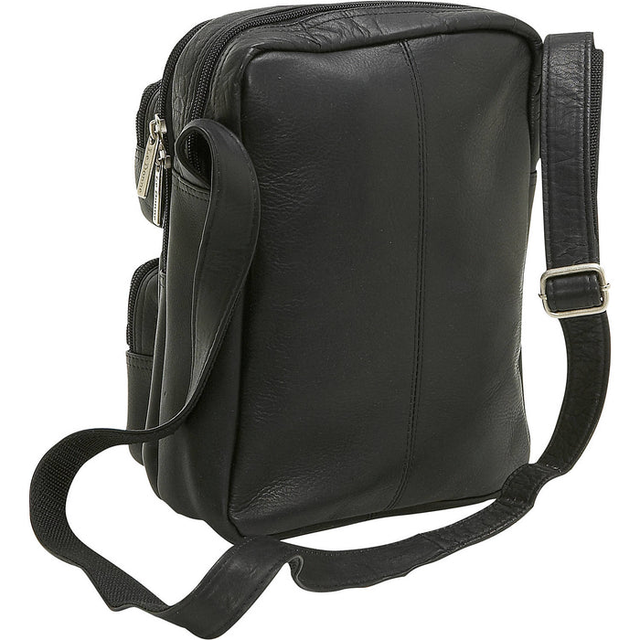 LeDonne Leather Multi Pocket Mens Bag - Rearview