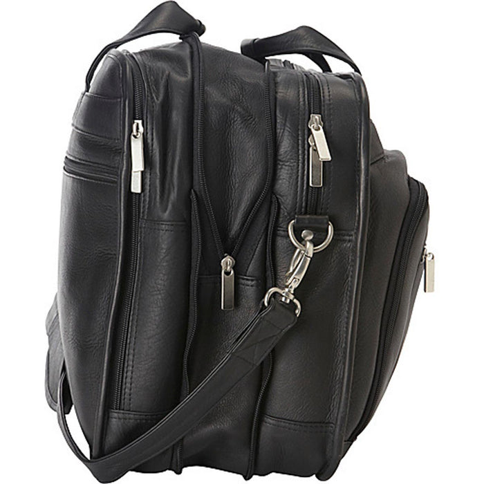 LeDonne Leather Oversized Laptop Briefcase - expandable