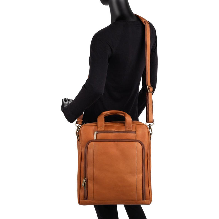 LeDonne Leather Upton Vertical Laptop Brief - hang length