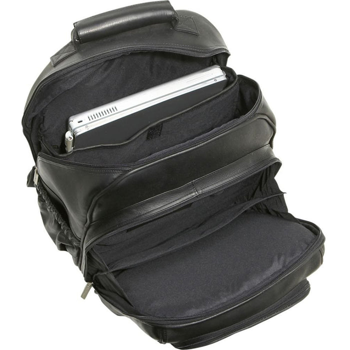 LeDonne Leather Vaquetta Large Laptop Backpack - Interior