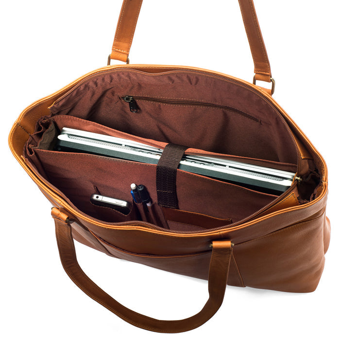 LeDonne Leather Women's Laptop Tote - Interior
