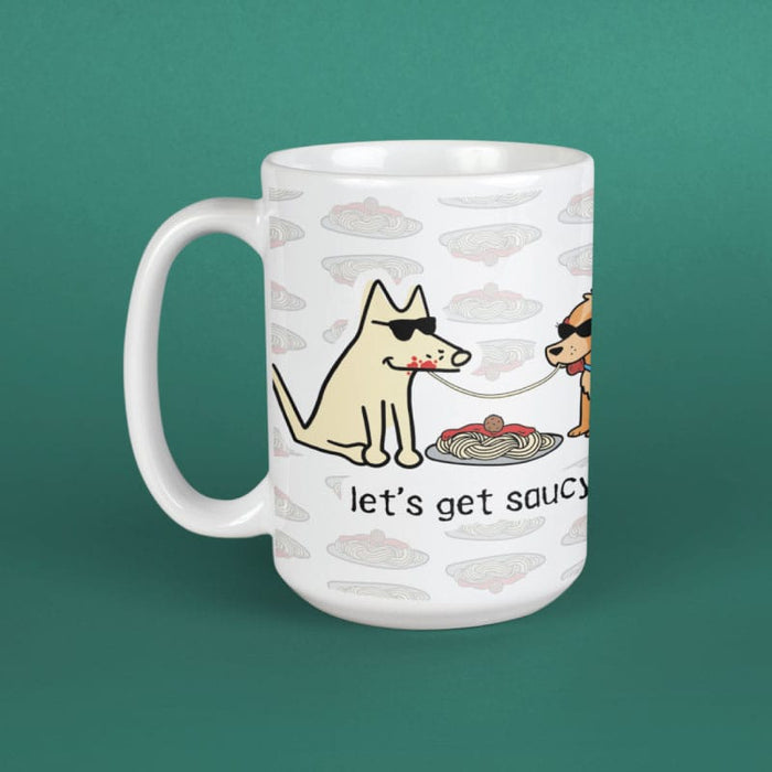 Lets Get Saucy - Large Coffee Mug