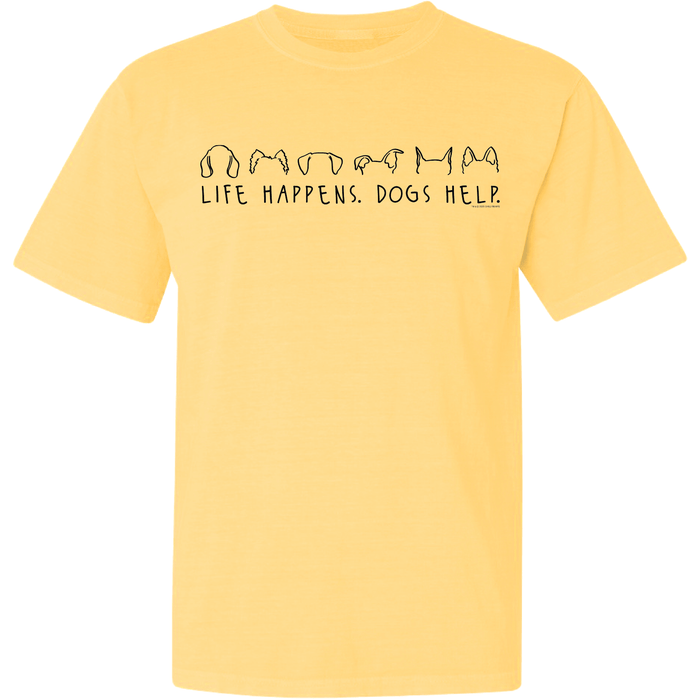 Life Happens Dogs Help - Garage Sale Classic Tee