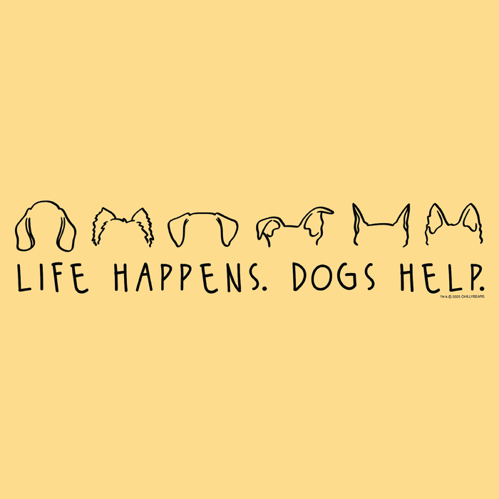 Life Happens Dogs Help - Garage Sale Classic Tee