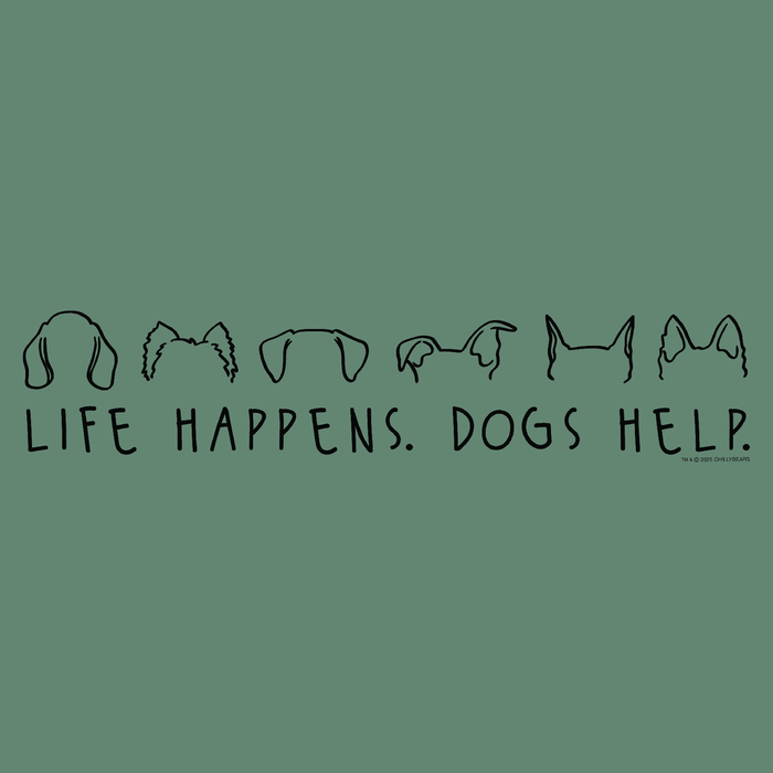Life Happens Dogs Help - Garage Sale Classic Tee