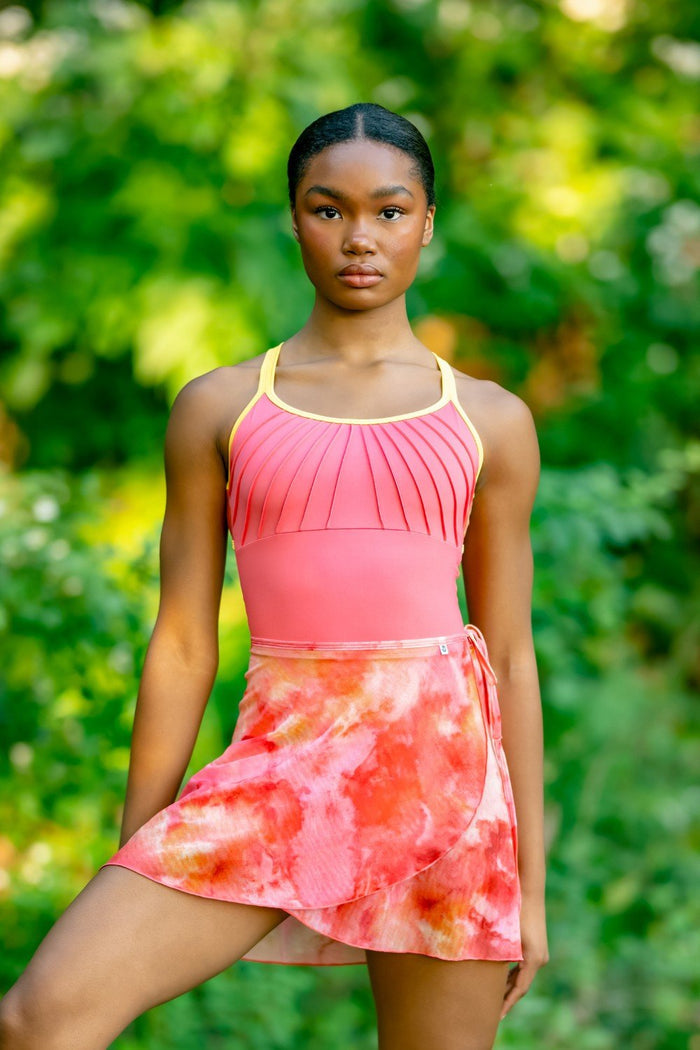 LuxMesh™ Wrap Skirt in Allure · Sunrise