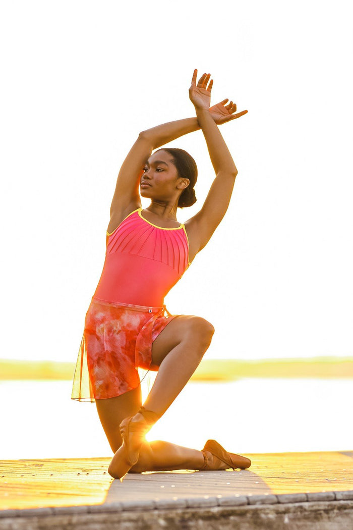 LuxMesh™ Wrap Skirt in Allure · Sunrise