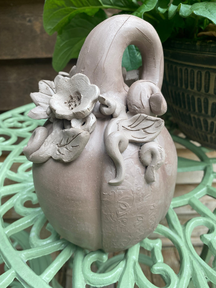 Make your own  Pottery Pumpkin Class. 10 AM Saturday August 8th