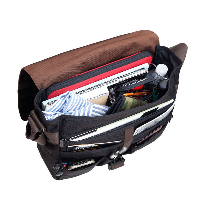 Manhattan Portage Astor Shoulder Bag w/Back Zipper Medium - Lexington Luggage