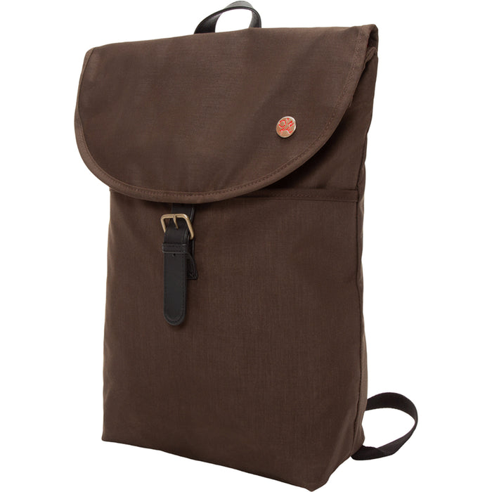 Manhattan Portage Waxed Nylon Bergen Backpack - Brown Frontside