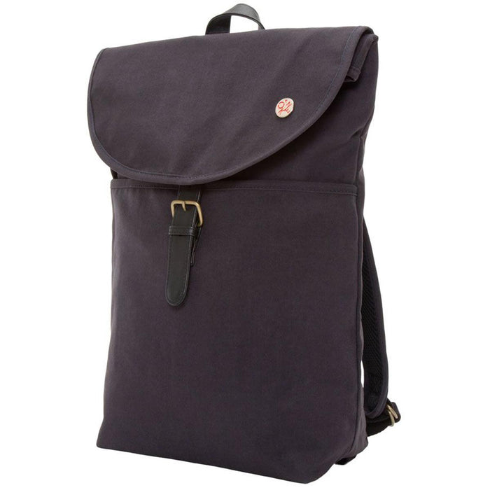 Manhattan Portage Waxed Nylon Bergen Backpack - Navy Frontside