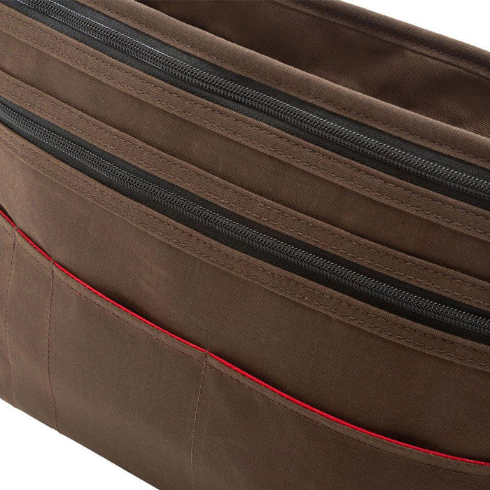 Manhattan Portage Waxed Nylon Sheridan Shoulder Bag (L) w/Back Zipper - Quick Access Pockets