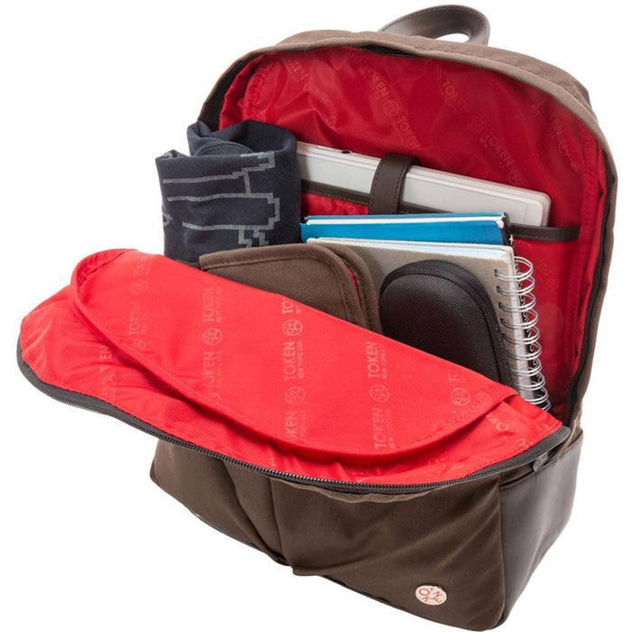 Manhattan Portage Waxed Nylon Woodhaven Backpack - Interior Packed