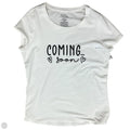Maternity Top Short Sleeve By Time And Tru, Size: M